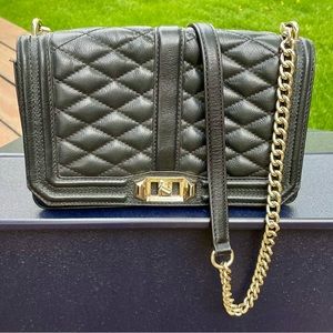 Rebecca Minkoff Quilted Love Crossbody Leather Purse